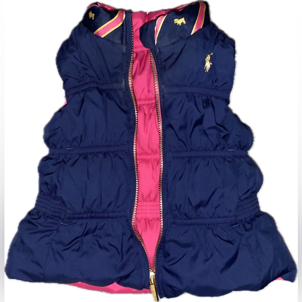 Ralph Lauren Girls Reversible Puffer Vest